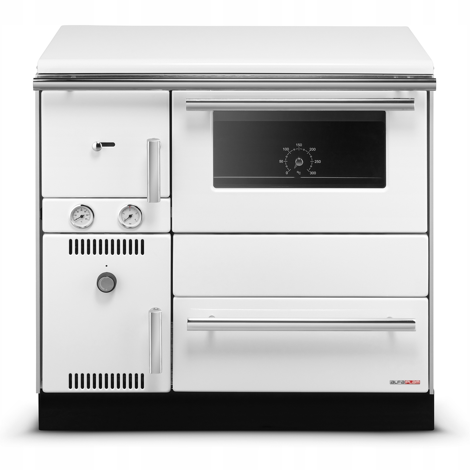 Uhlíková kuchyně s vodním pláštěm Alfa, kotel pravý