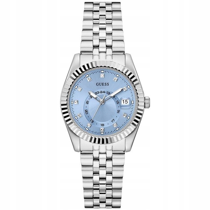 Dámské hodinky Guess GW0936L1 Zirkony stříbrné