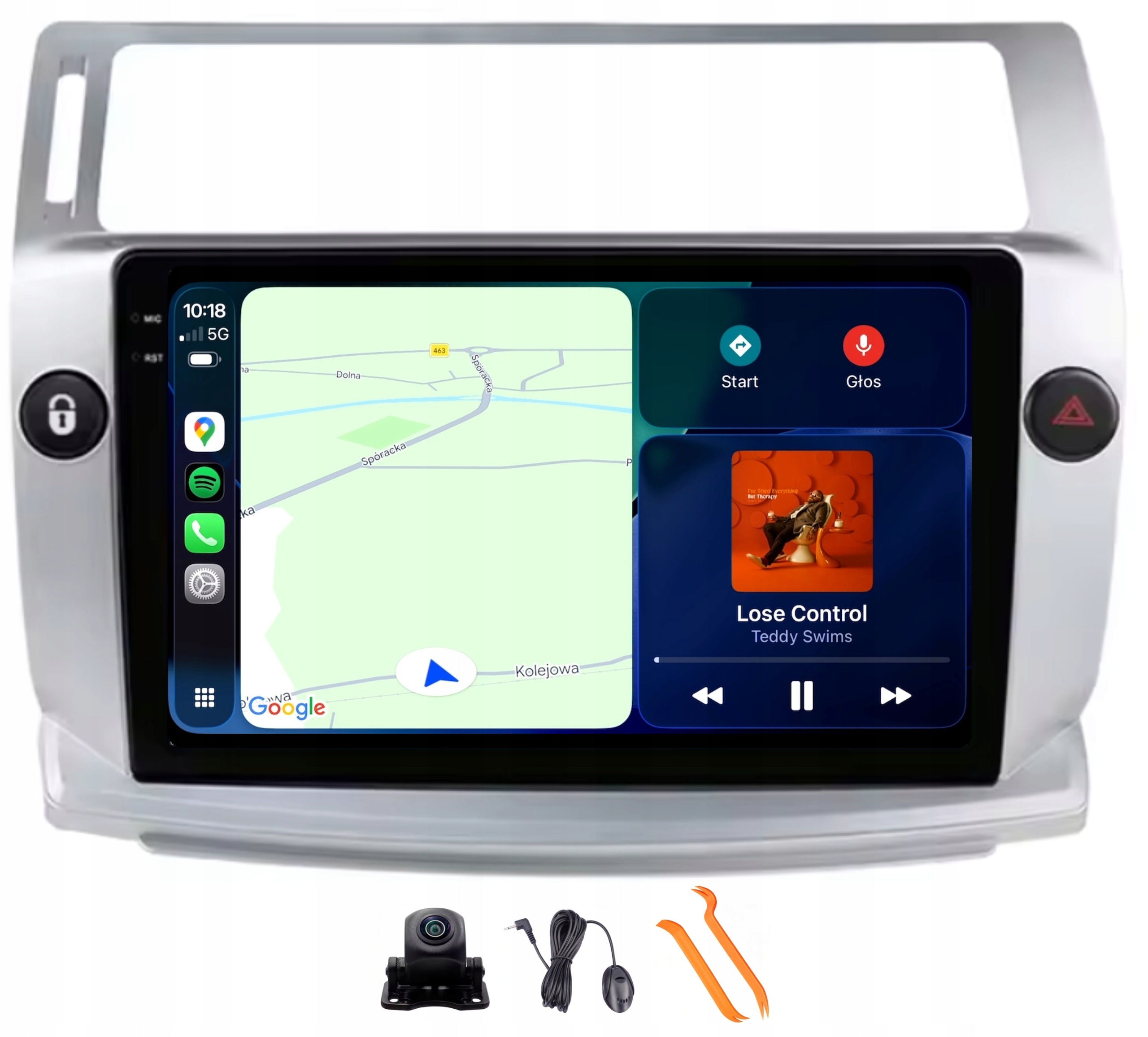 Radio Android Navigace VQ230 Qled Carplay Lte Gps Dsp Citroen C4 1 A 04-10