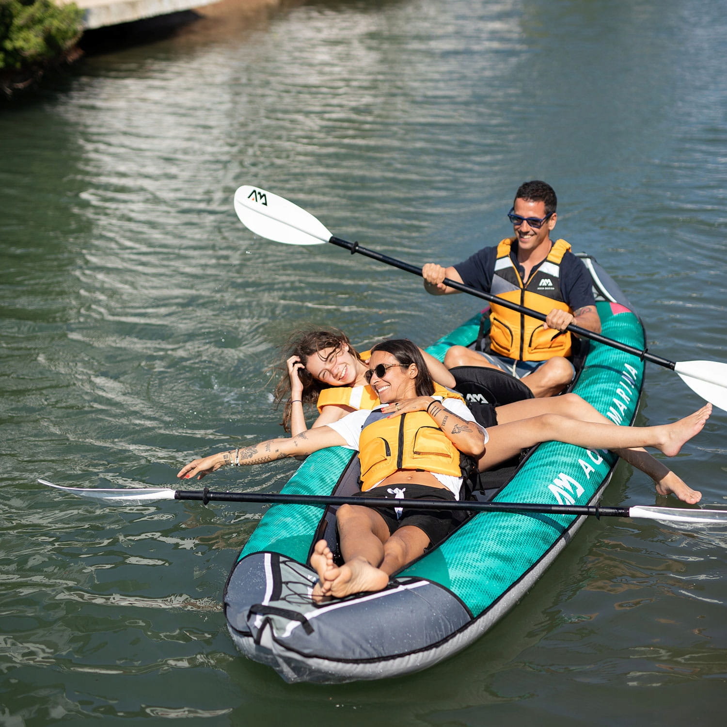 Inflatable kayak Aqua Marina Laxo 380 3-person 2022 Length 380 cm