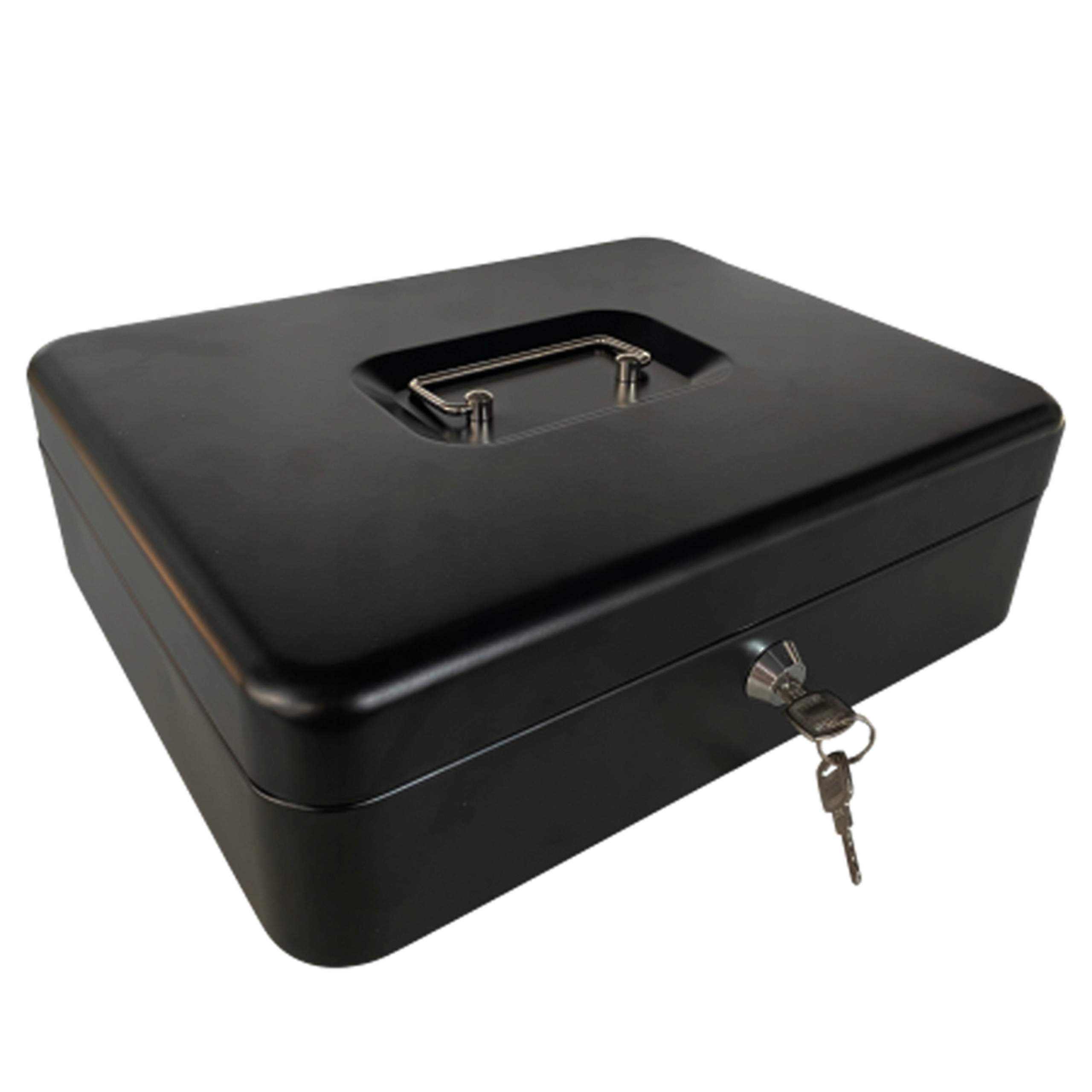 KASETKA NA PIENIĄDZE MONETY BILON BANKNOTY SEJF METALOWA NA KLUCZE