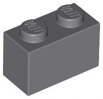 

Lego 3004 Klocek cegła 1x2 ciemny szary gray 10szt