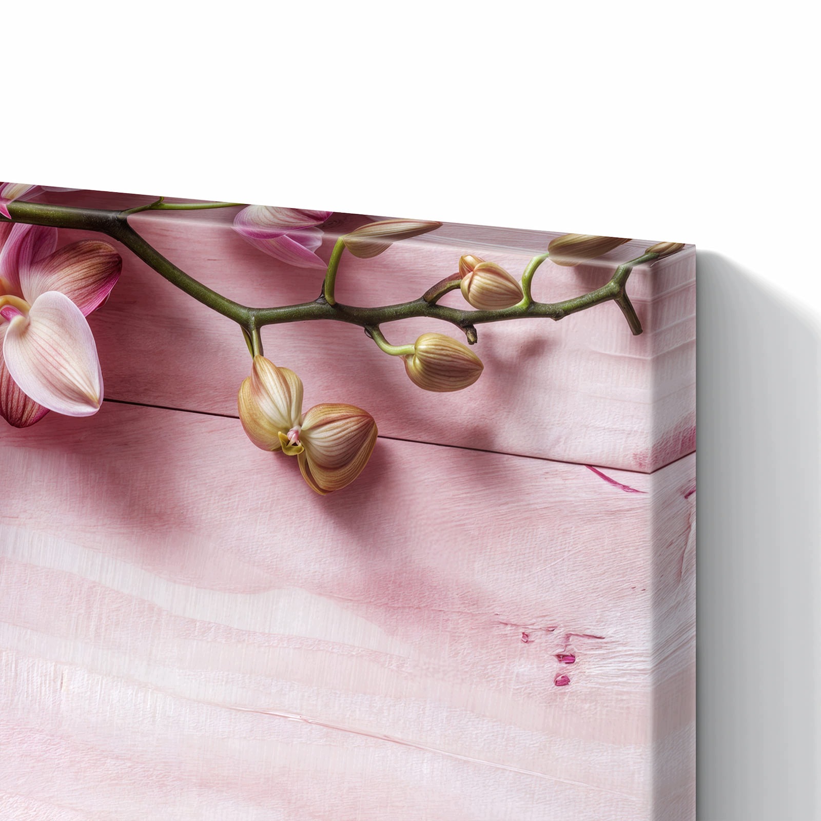 Magnetická tabule Orchideje Dřevo Pozadí 60 × 40 cm