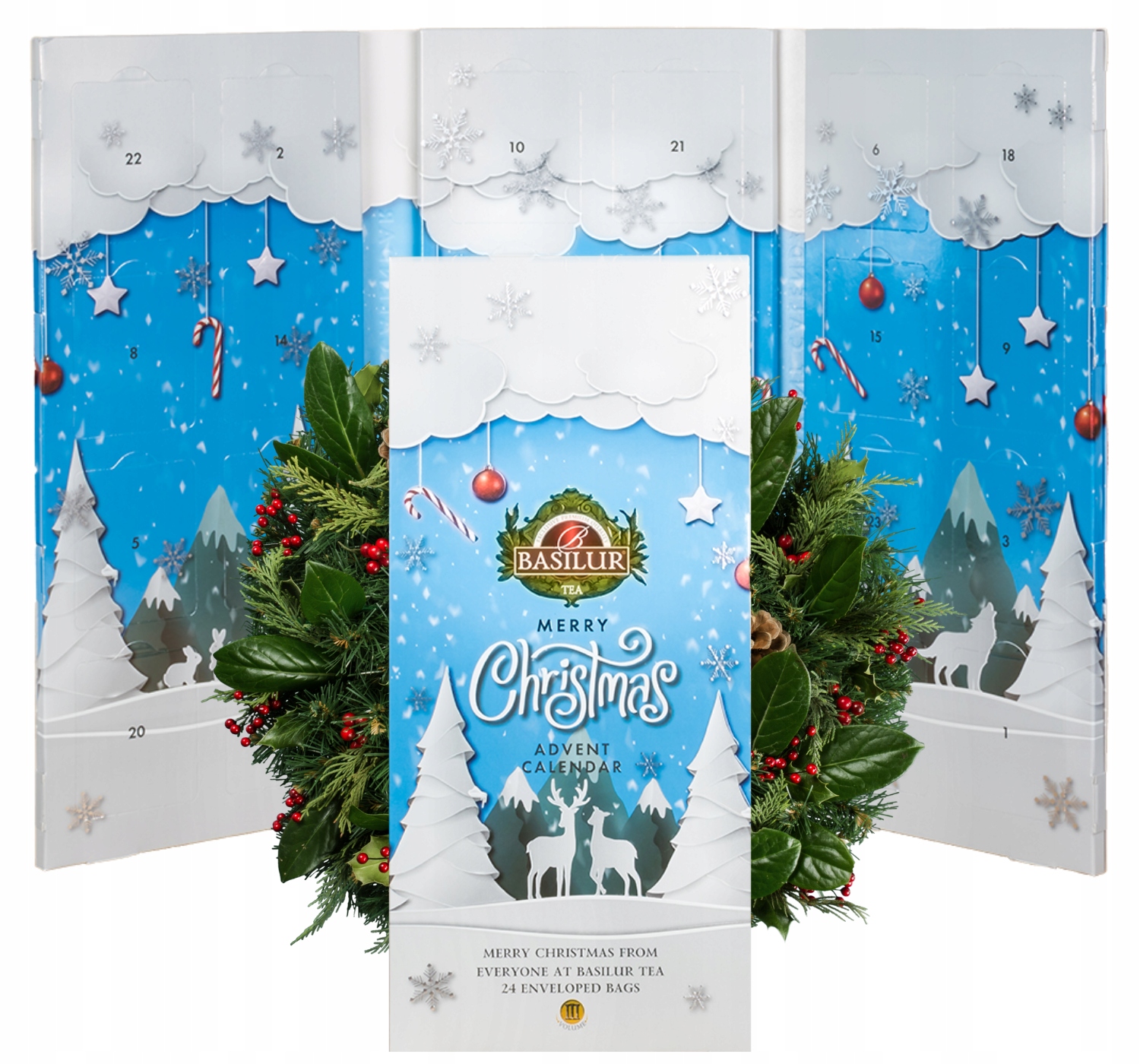 Levně Basilur Advent Calendar VIII adventní kalendář Set 24 Čajů Dárek