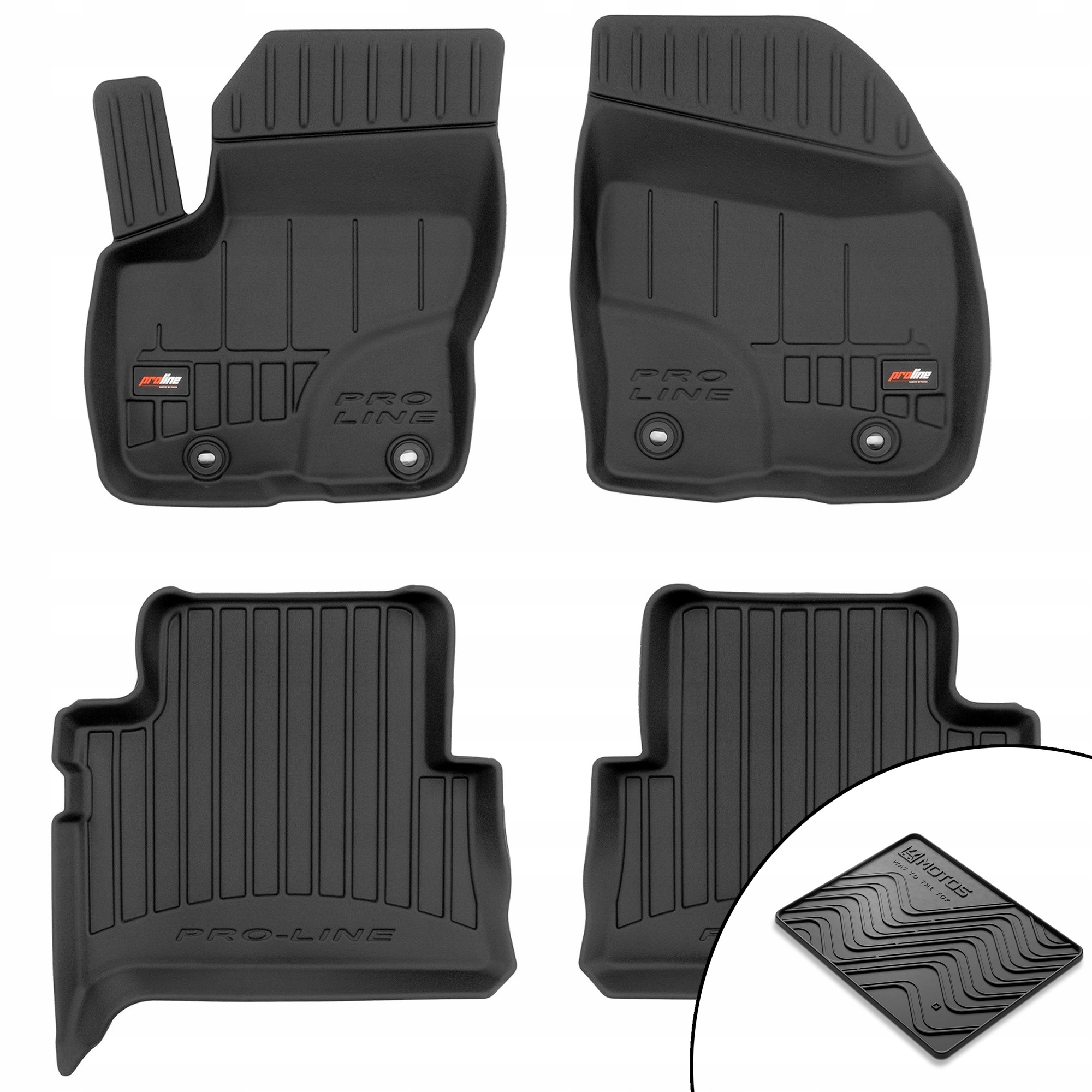 3D gumové koberce Ford Kuga I 2008-2013 rohož bonus