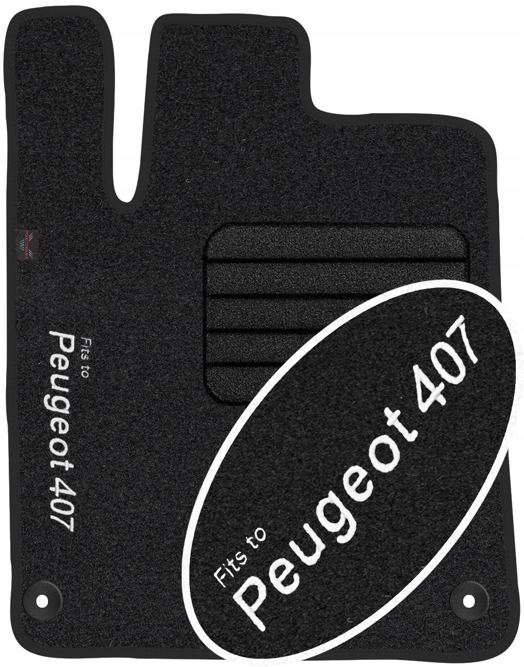 

Peugeot 407 2004-2011 Dywanik z Haftem