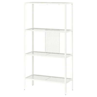 

Regał, 4 Poziomy,metal, Biały 60x25x116 cm Baggebo