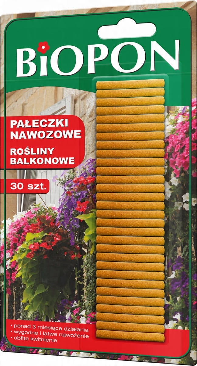 

Biopon -pałeczki nawozowe do roślin balkonowych 30