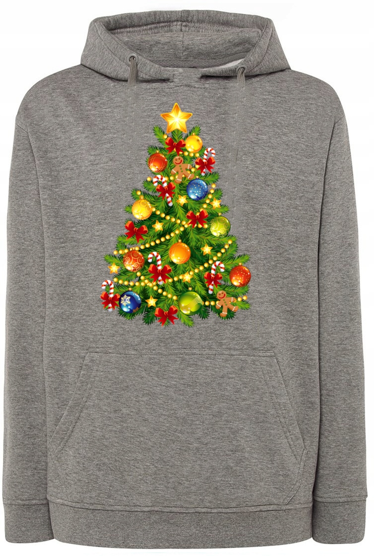 Pánská mikina s potiskem Vánočního stromečku r.XL