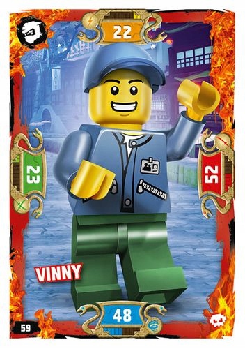Karta Lego Ninjago Seria 5 Vinny 59