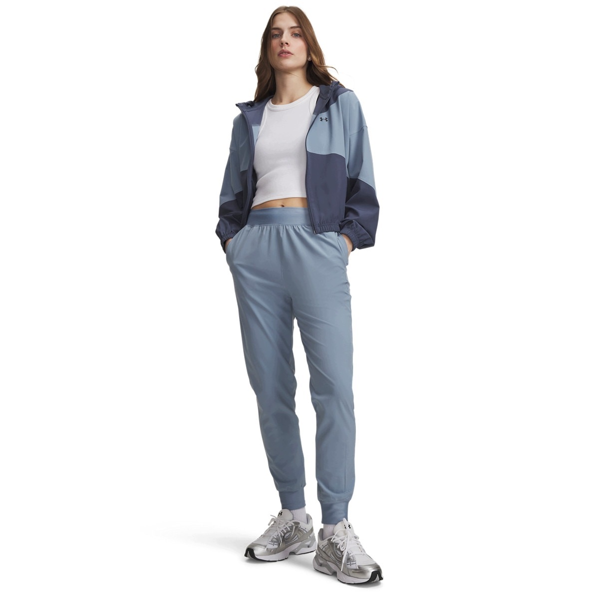Damskie spodnie treningowe Under Armour Sport High Rise Woven Pant XL