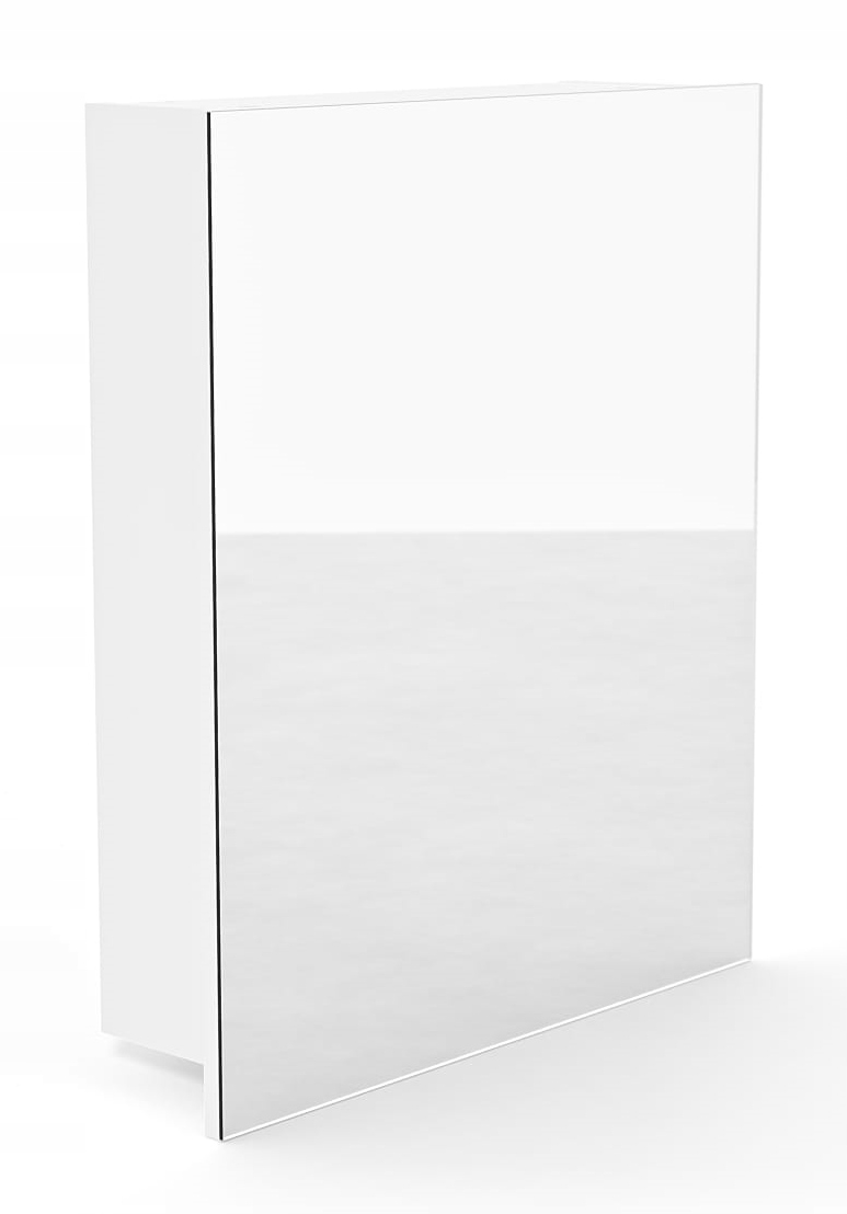 Koupelnová zrcadlová skříňka se zrcadlem do koupelny 50 cm bílá matná