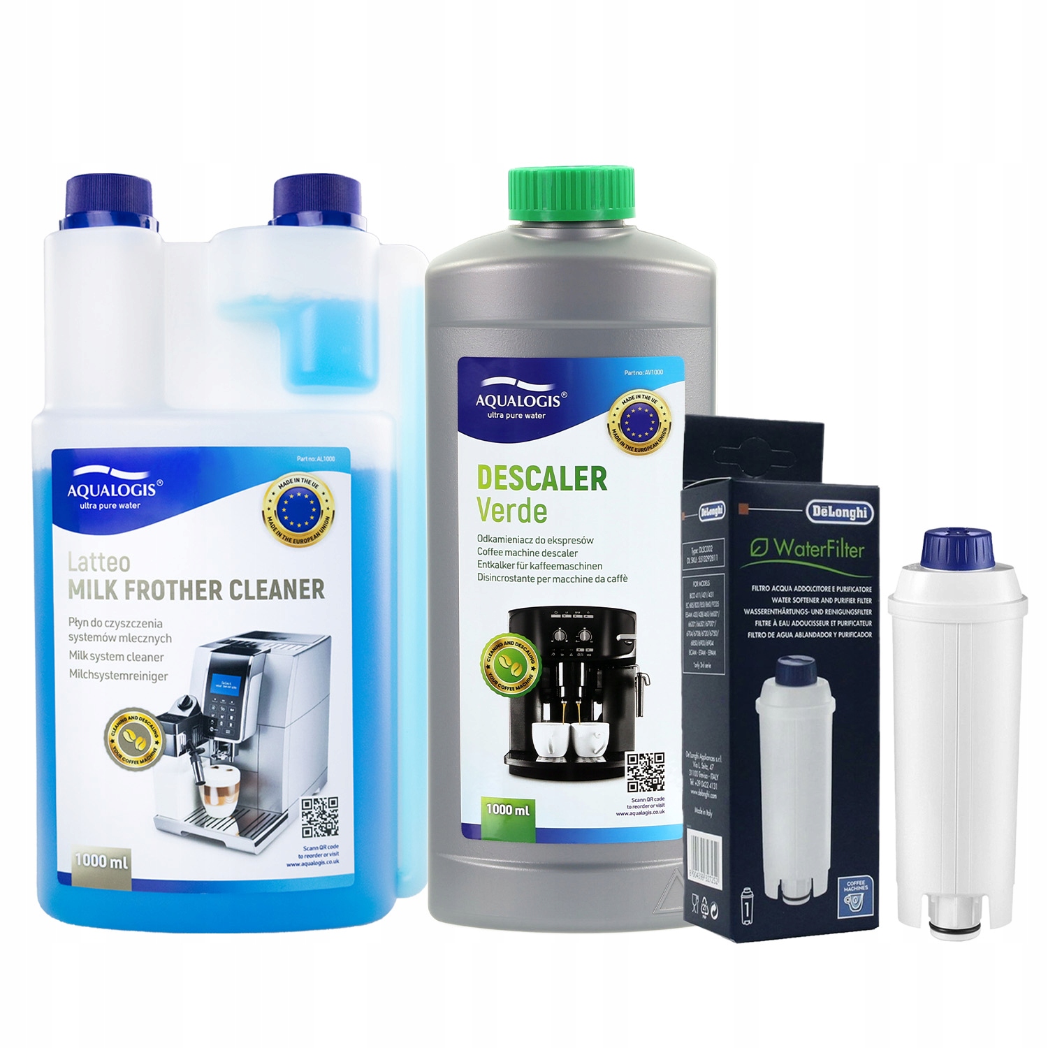 Filtr vody DLSC002 pro kávovar Delonghi Tekutina Latteo 1 l Tekutina Verde 1 l