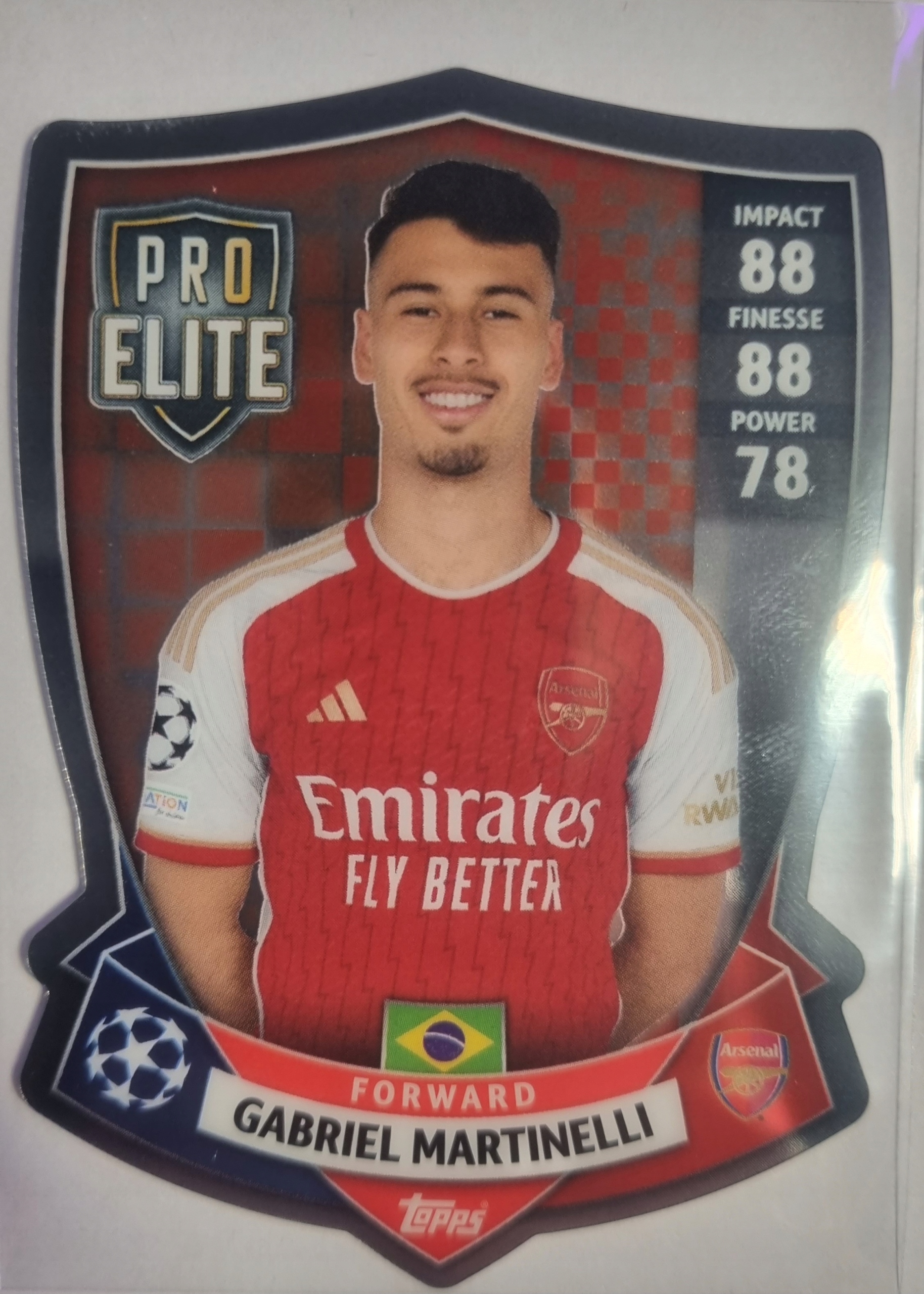 Match Attax 2023/24 Pro Elite Shield Gabriel Martinelli SH9