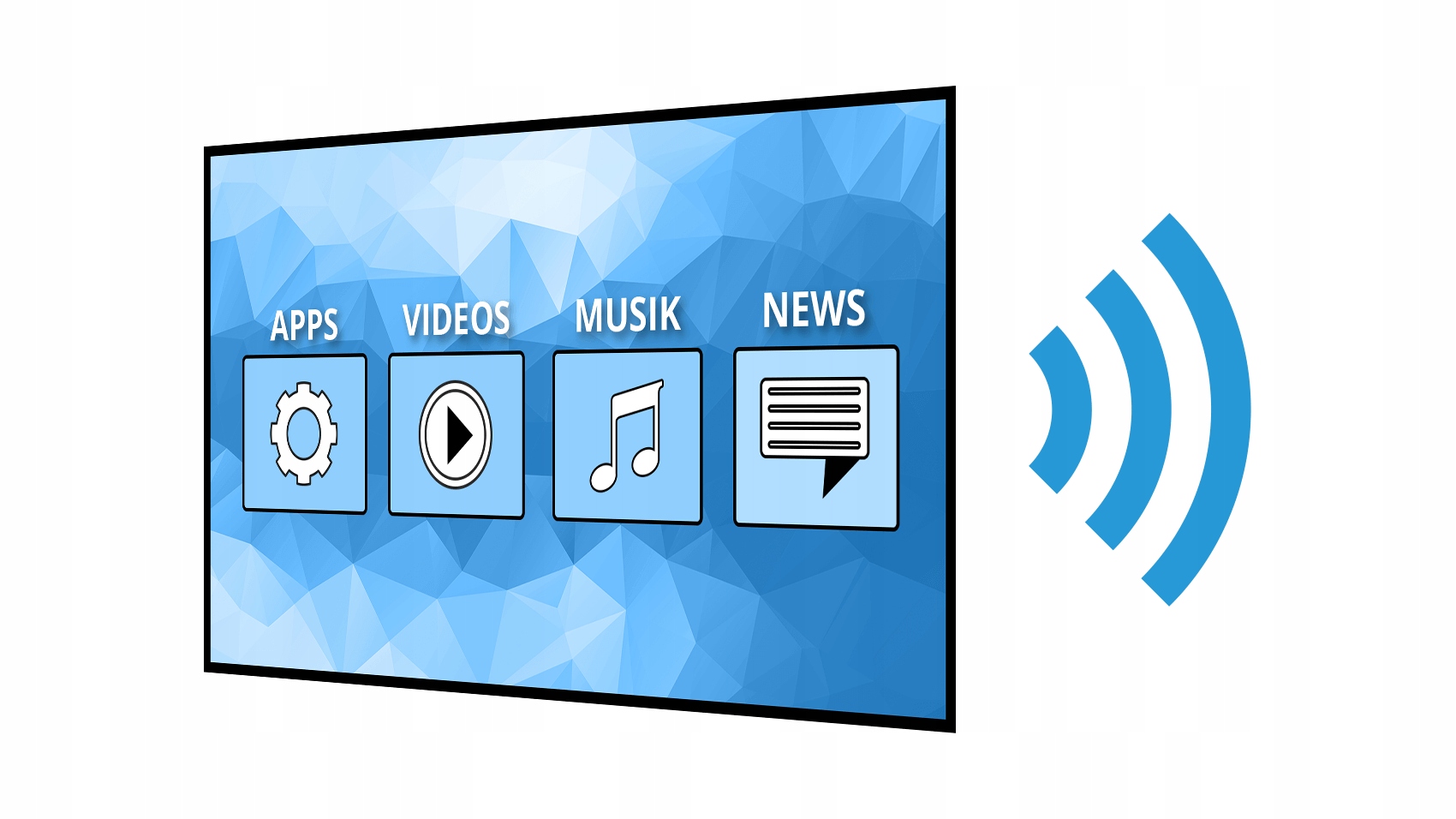 TELEWIZOR MEGASAT ROYAL III 19" SMART TV Typ telewizora LED