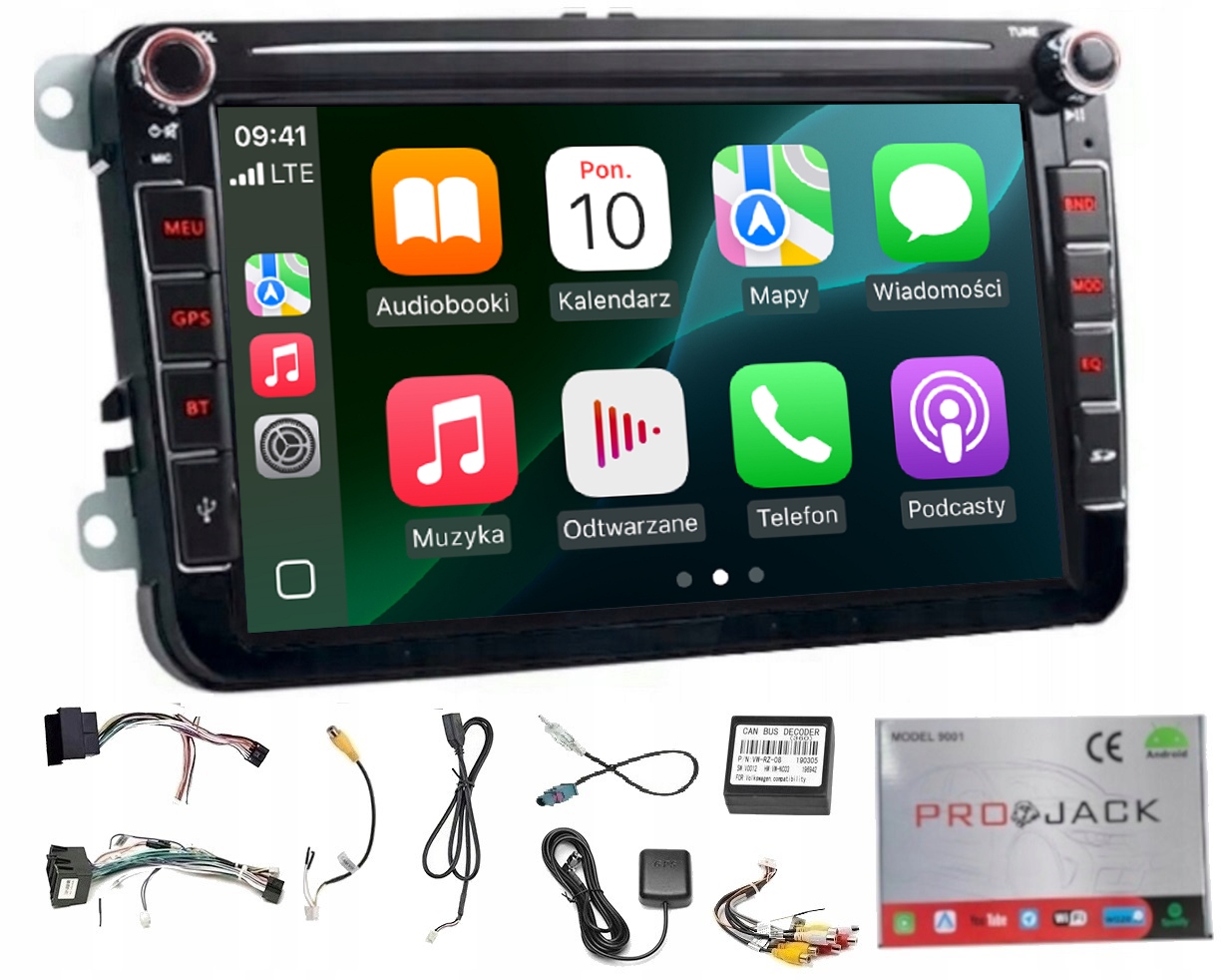 Rádio Navigácia Gps Android Vw Transporter T6 2015-2019 Carplay Wifi 4/64GB
