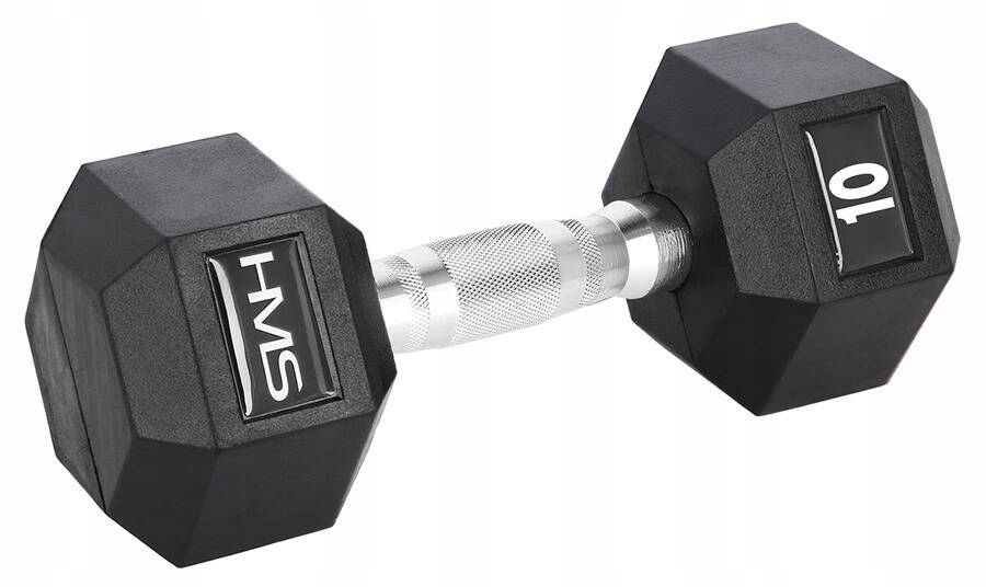 Hms Ocelová činka Hantelka Závaží pro fitness cvičení 10 kg