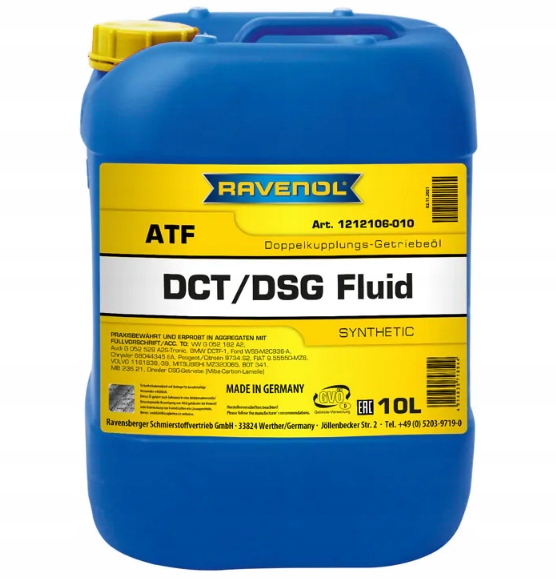 RAVENOL DCT/DSG GETRIEBE FLUID 10L - OLEJ PRZEKŁADNIOWY Producent Ravenol