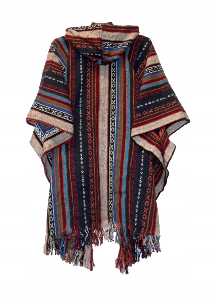 PONCHO BAWEŁNA OVERSIZE WIELOBARWNE INDYJSKIE EAN (GTIN) 5906752200871