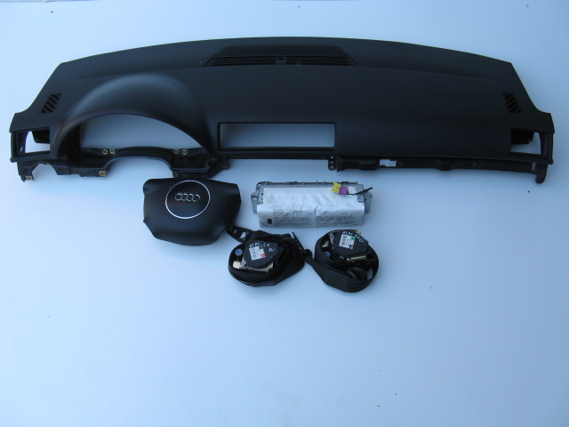 dashboard instrument panel airbags tension belts AUDI A4 B6