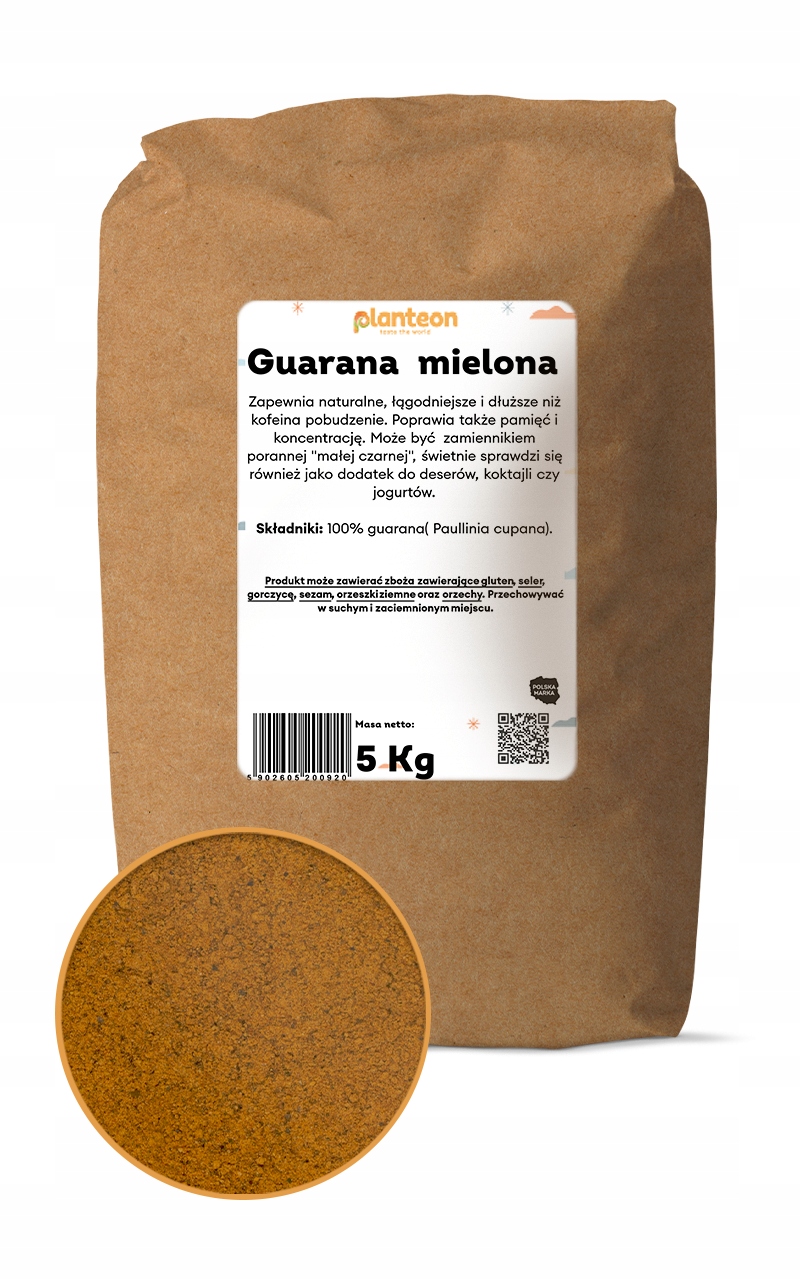 Guarana mielona 5kg