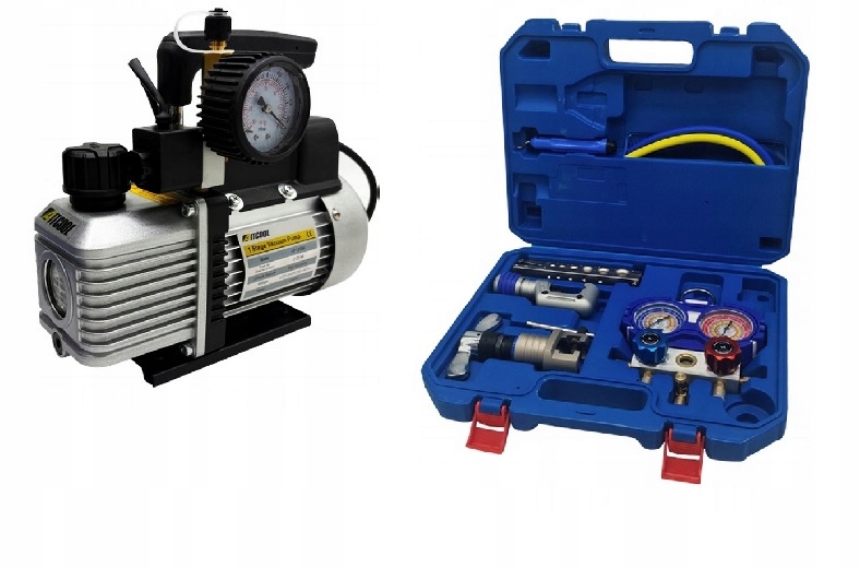 Sada nástrojov na klimatizáciu Aitcool VP120M-SG 51L/min s manometrom