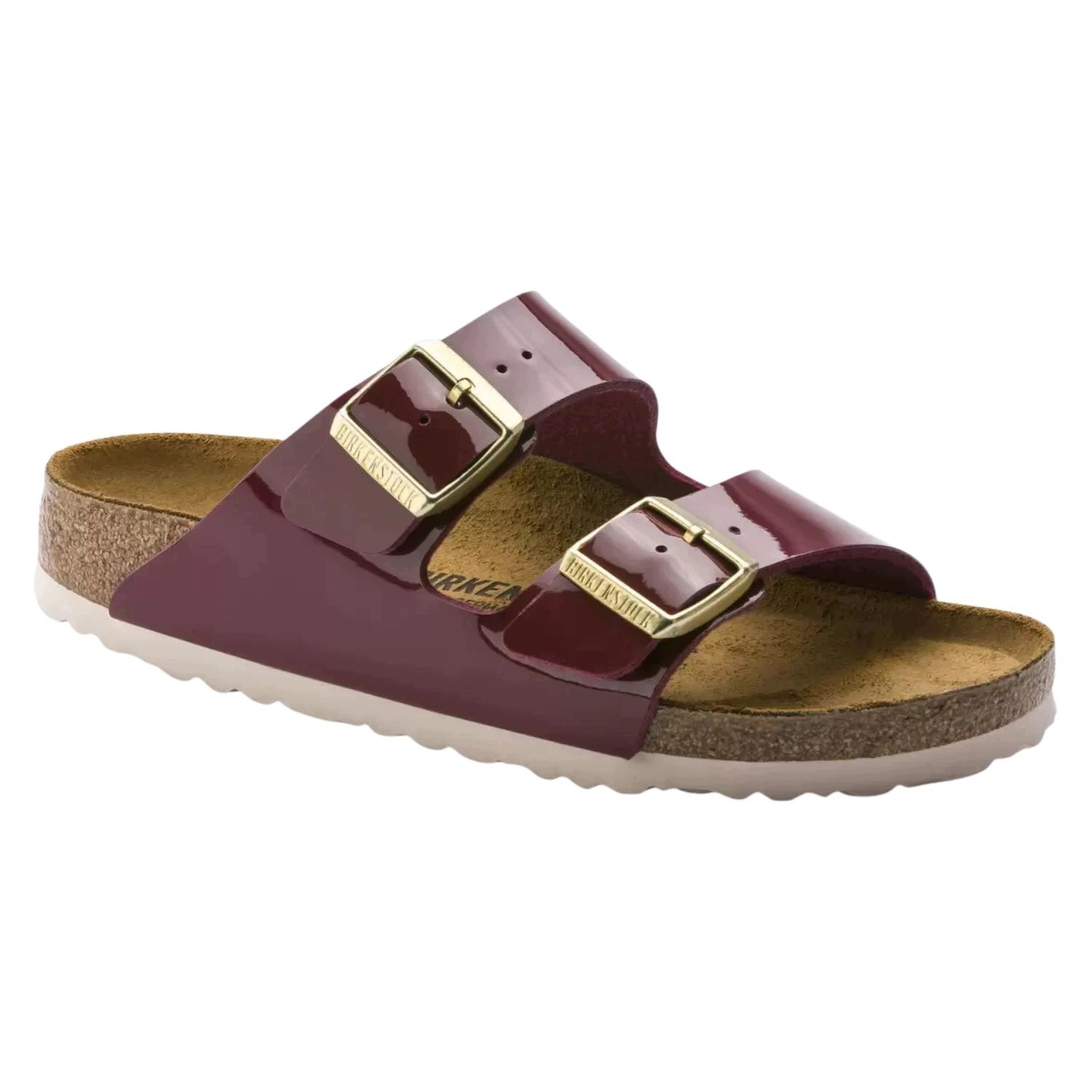 Nazouváky pantofle Birkenstock Arizona s měkkou vložkou, bordó, velikost vel.