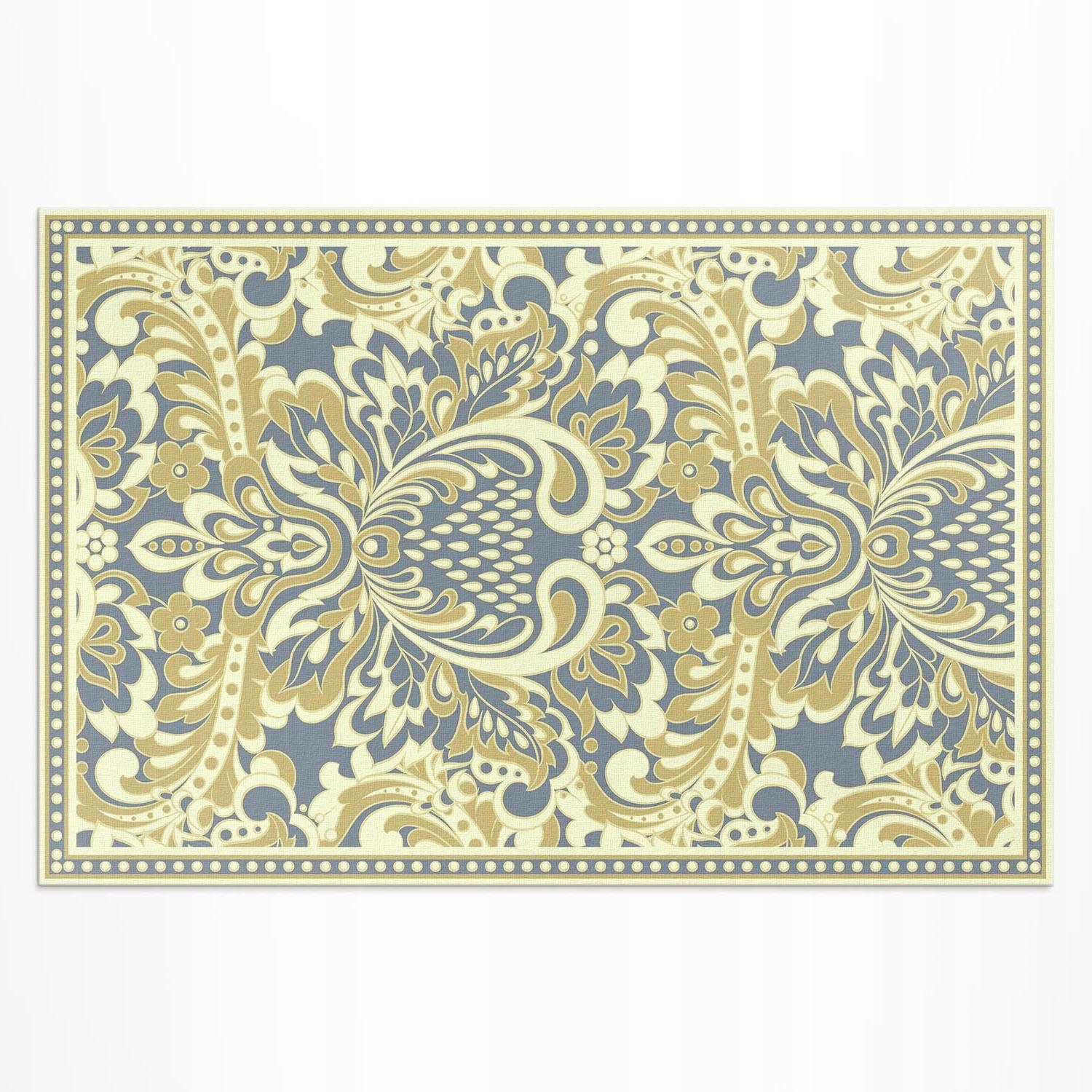 Vinylový koberec na terasu Rozmer: 120 x 80 cm Exotické kvety Rastlinný ornament