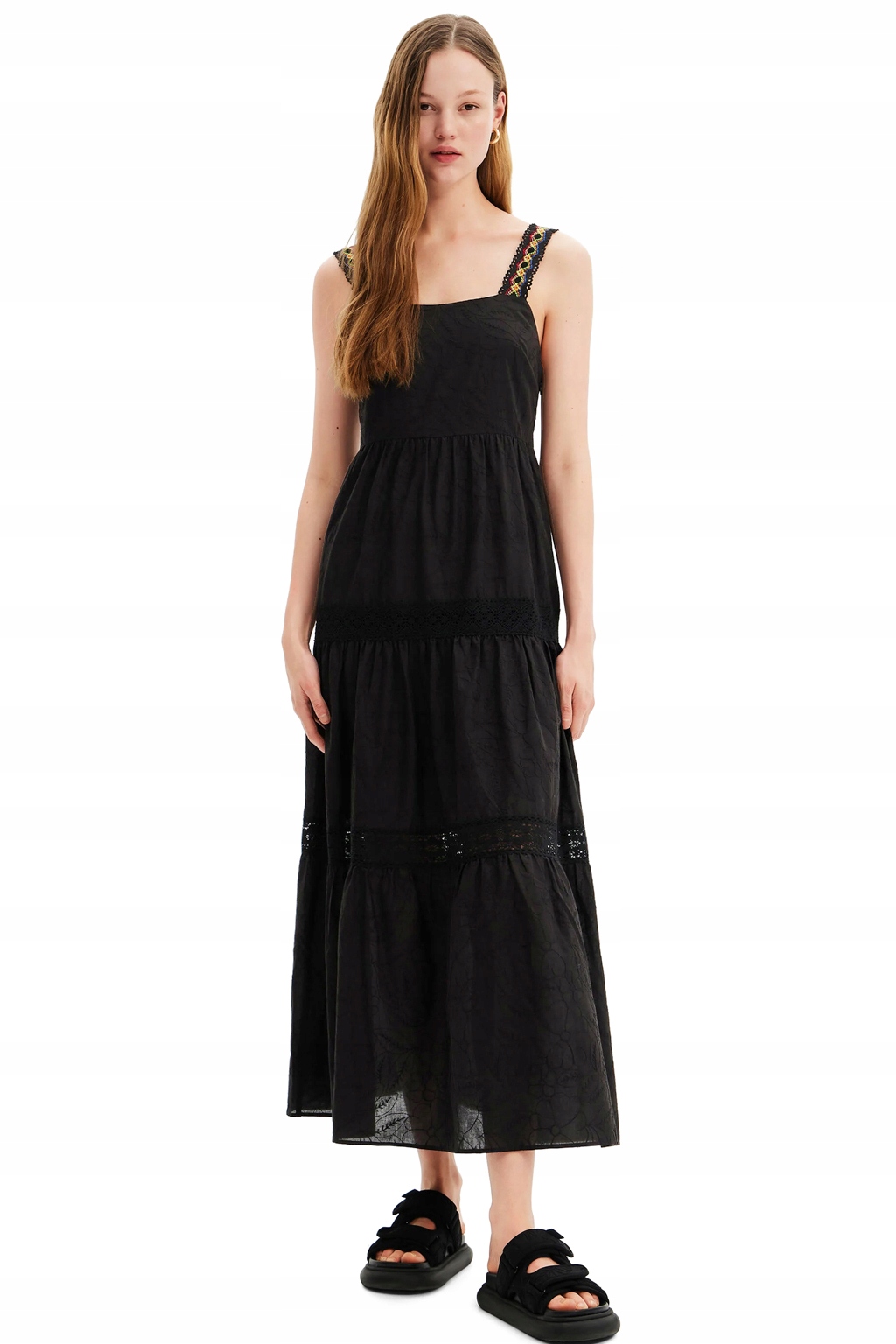 Desigual Černé Šaty MIDI (2XL)