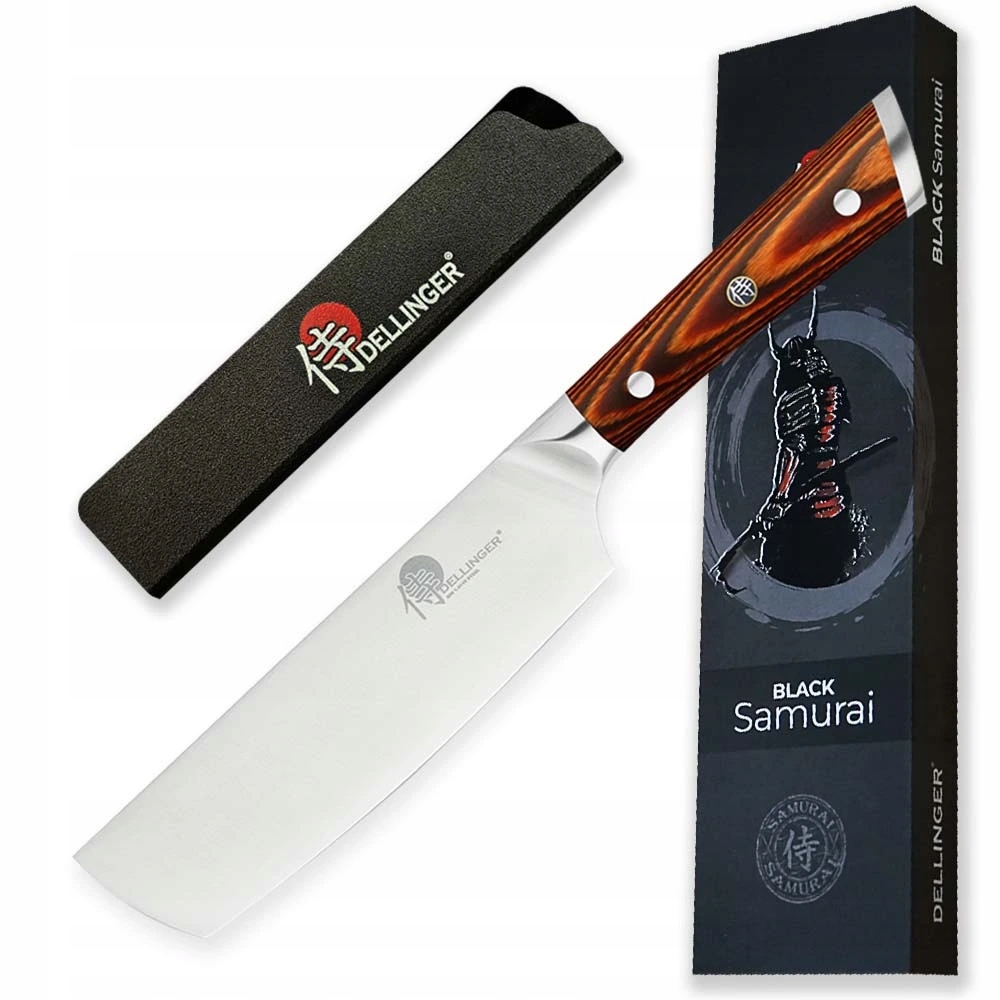 Nůž nejen na zeleninu Nakiri 153 mm, Dellinger German Black Samurai