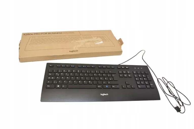 Klawiatura Przewodowa Logitech K280e Pro For Business Niemiecka QWERTZ