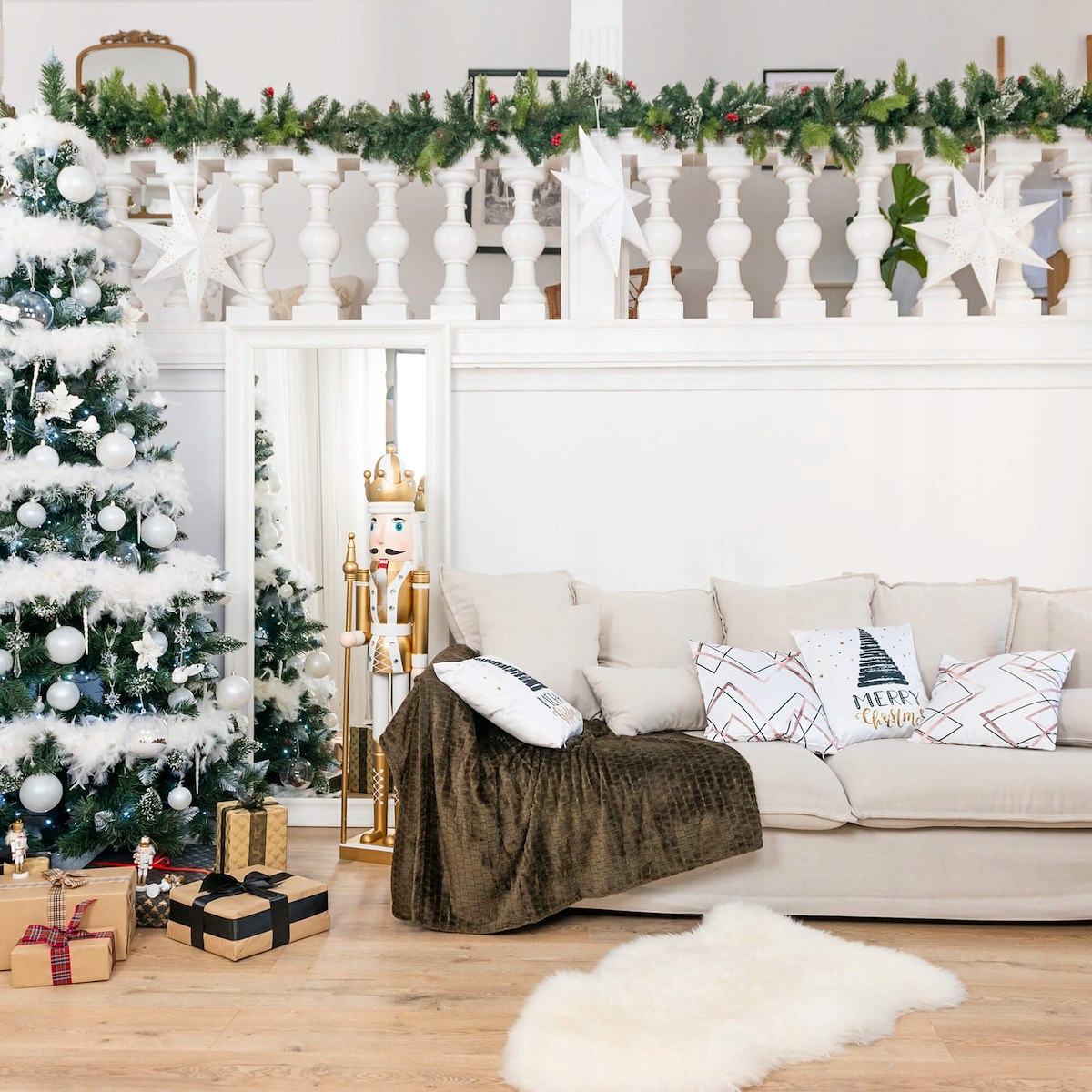 GIRLANDA CHOINKOWA 1M ŁAŃCUCH SZTUCZNA DELUX PE Marka Springos