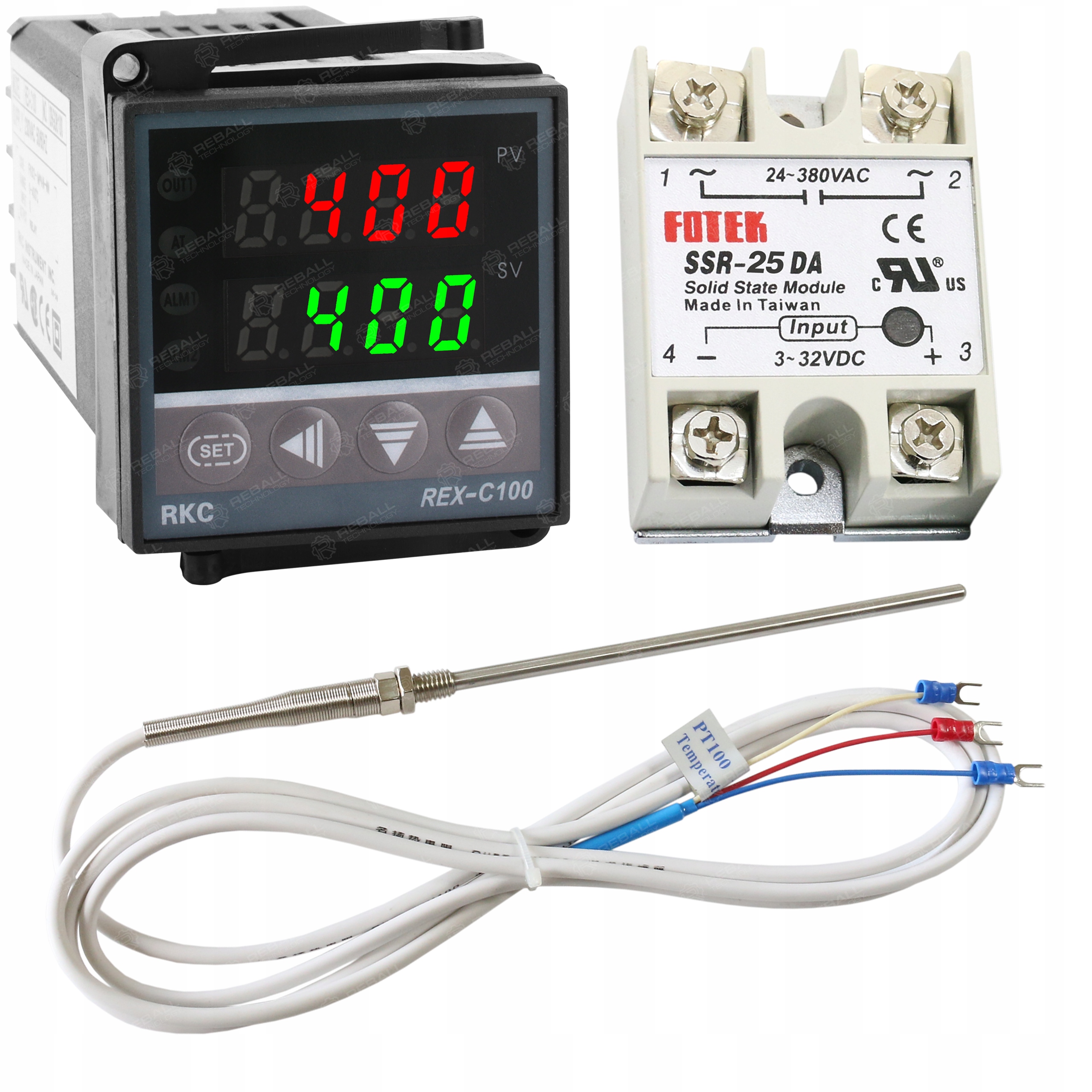 Termostat Rex C100 Senzor M8 450C