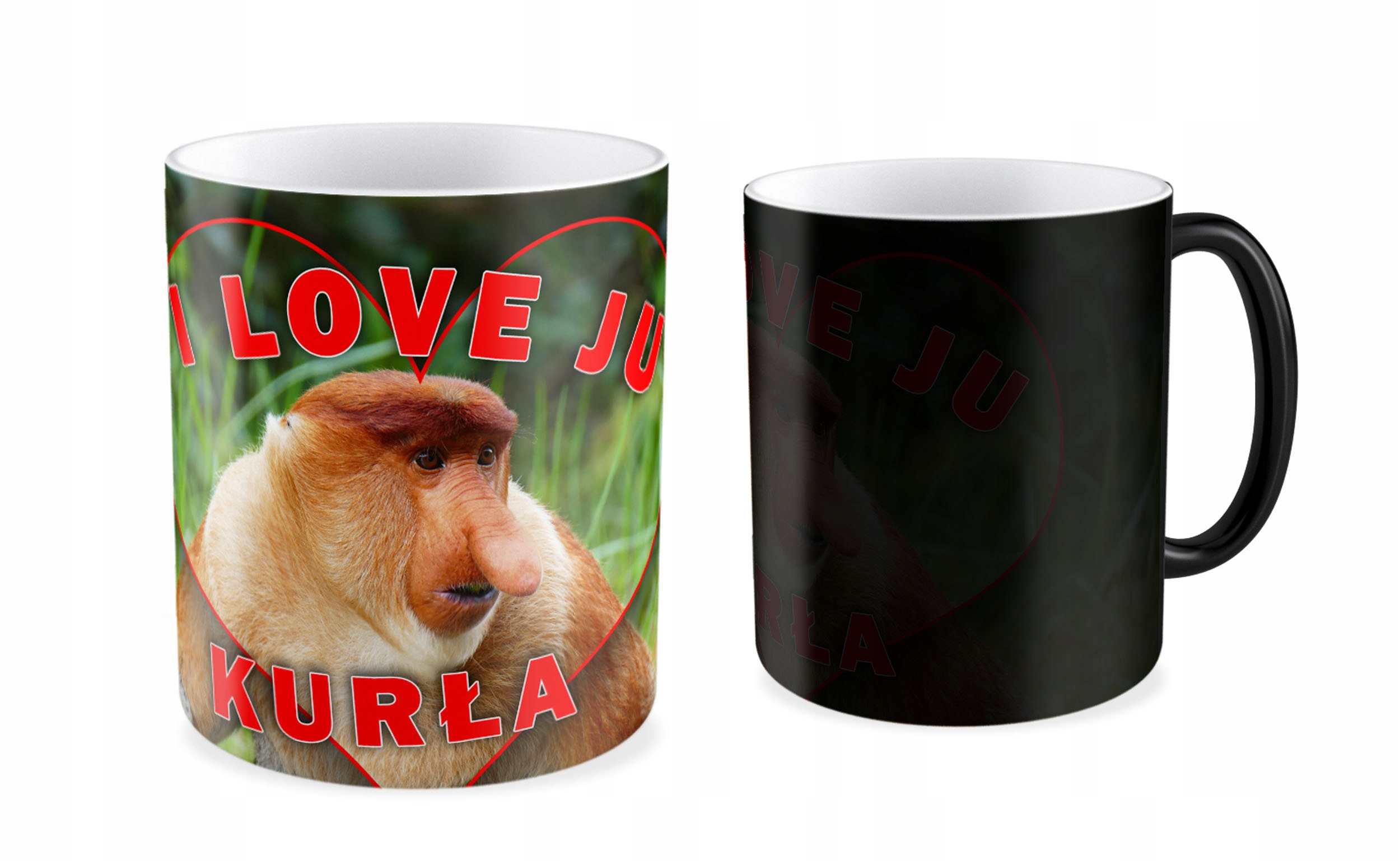 

Kubek magiczny Nosacz Janusz I Love Ju Kurła