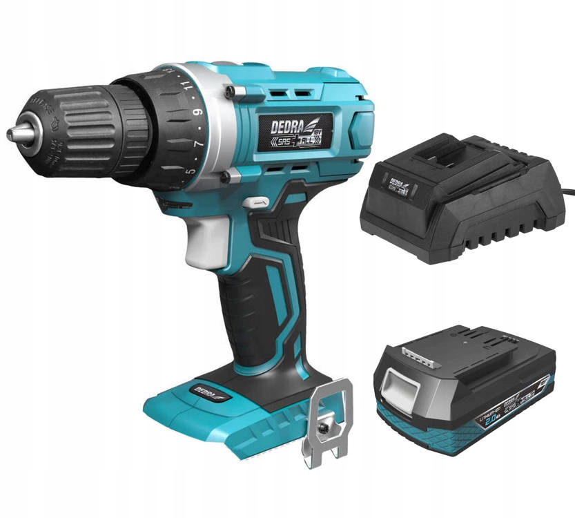 

Dedra DED7040 Wiertarko-wkrętarka aku Sas+ 18V 2Ah