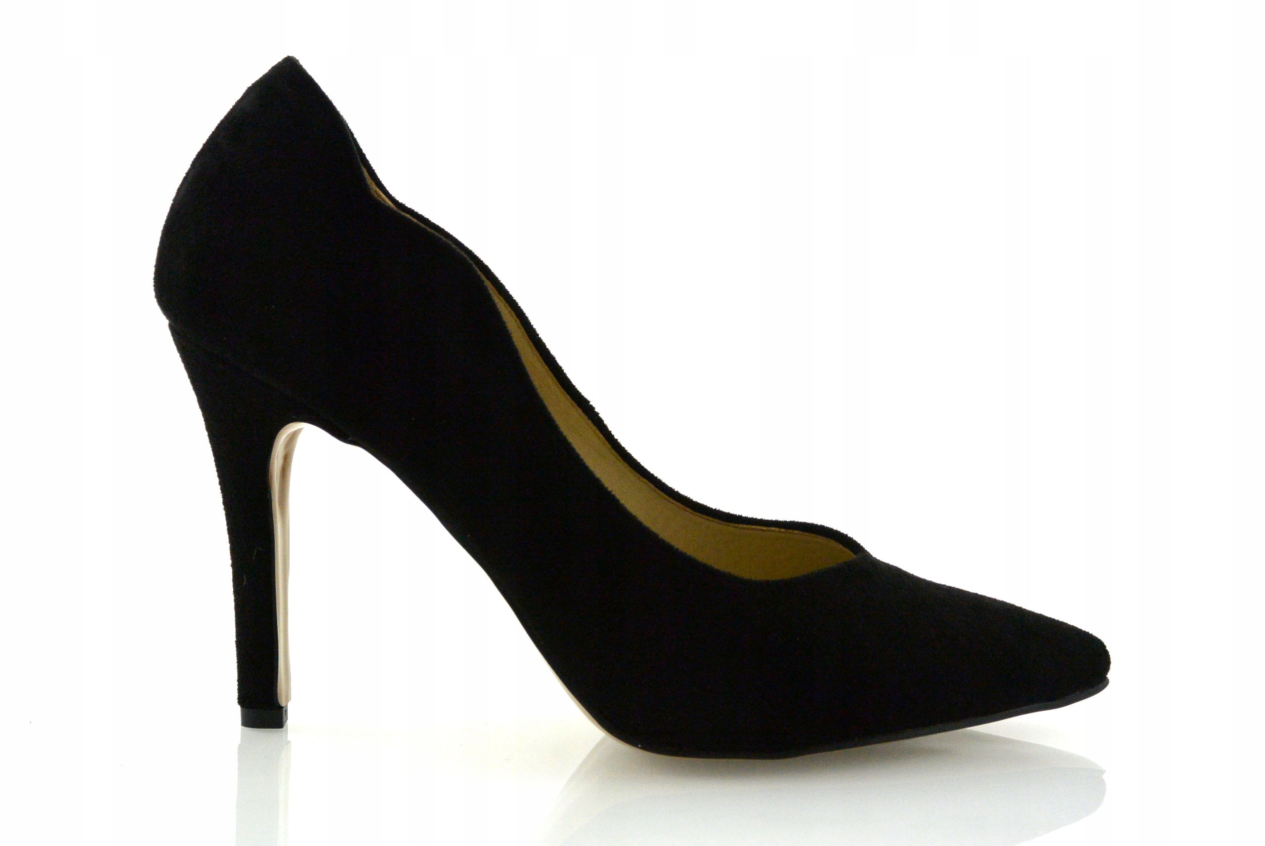 Černé Pohodlné Lodičky Na Podpatku Podpatky vel. 37