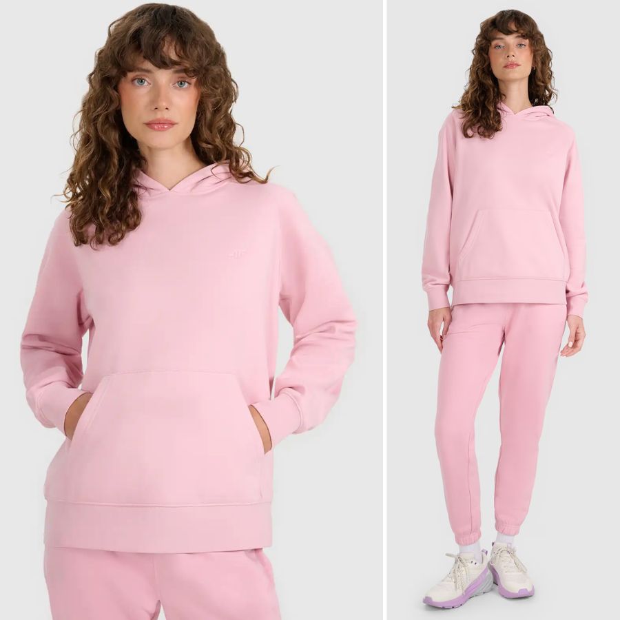 Bluza Damska 4F Dresowa Sportowa Ciepła Na Co Dzień