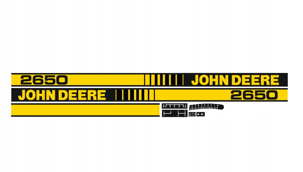Samolepky samolepka John Deere 2650