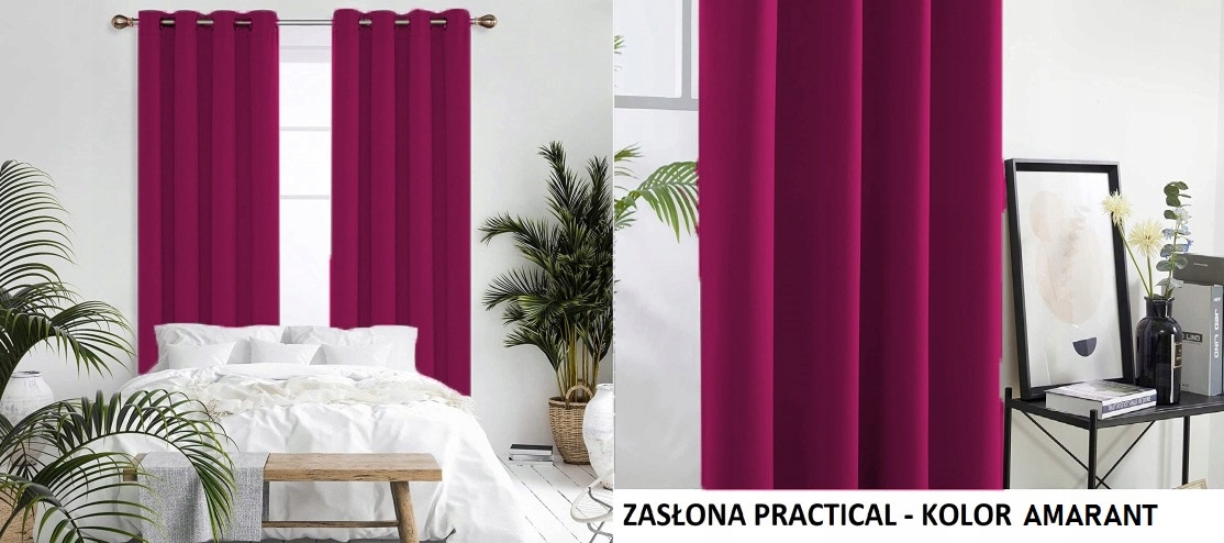 MATOWE ZASŁONY GOTOWE NA PRZELOTKACH 140x250 KÓŁKA Wzór gładki