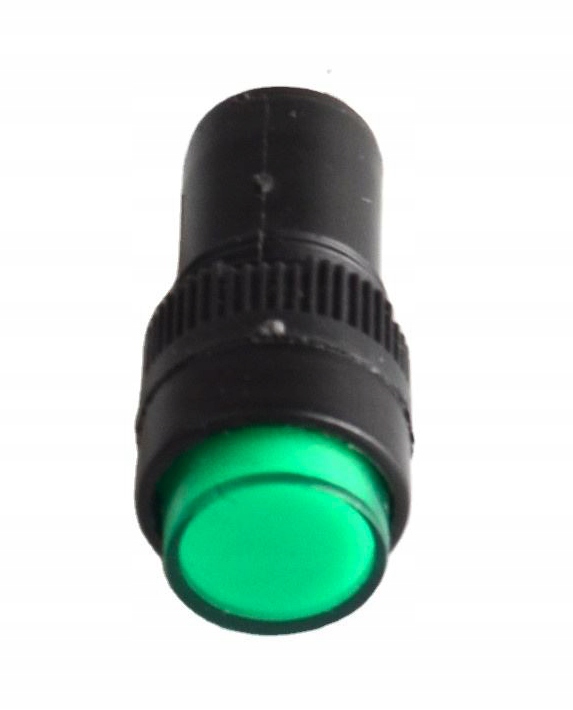 Kontrolka zielona 12mm 12V DC