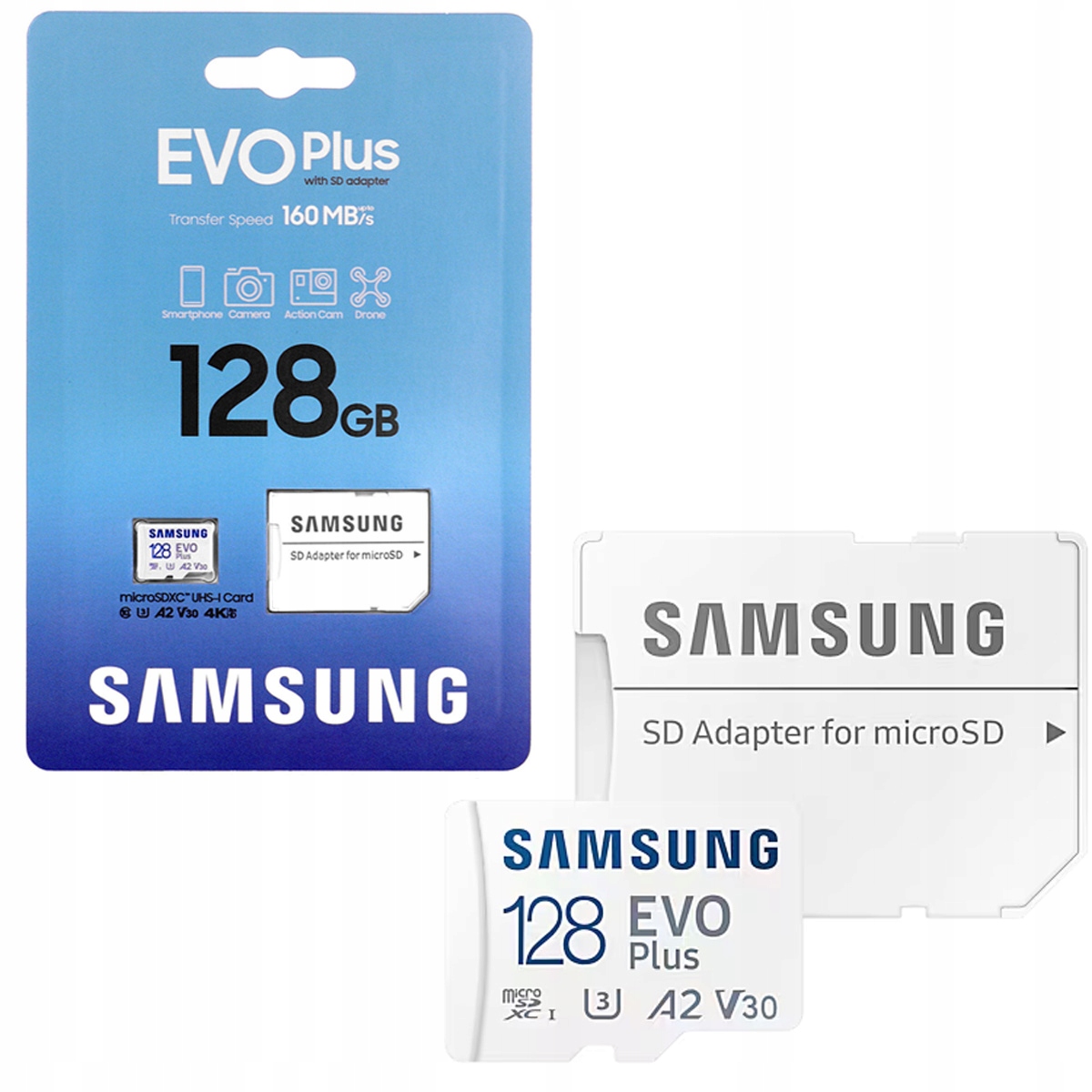 Samsung Evo+ 128GB micro Sd 160MB/s Karta Pamięci
