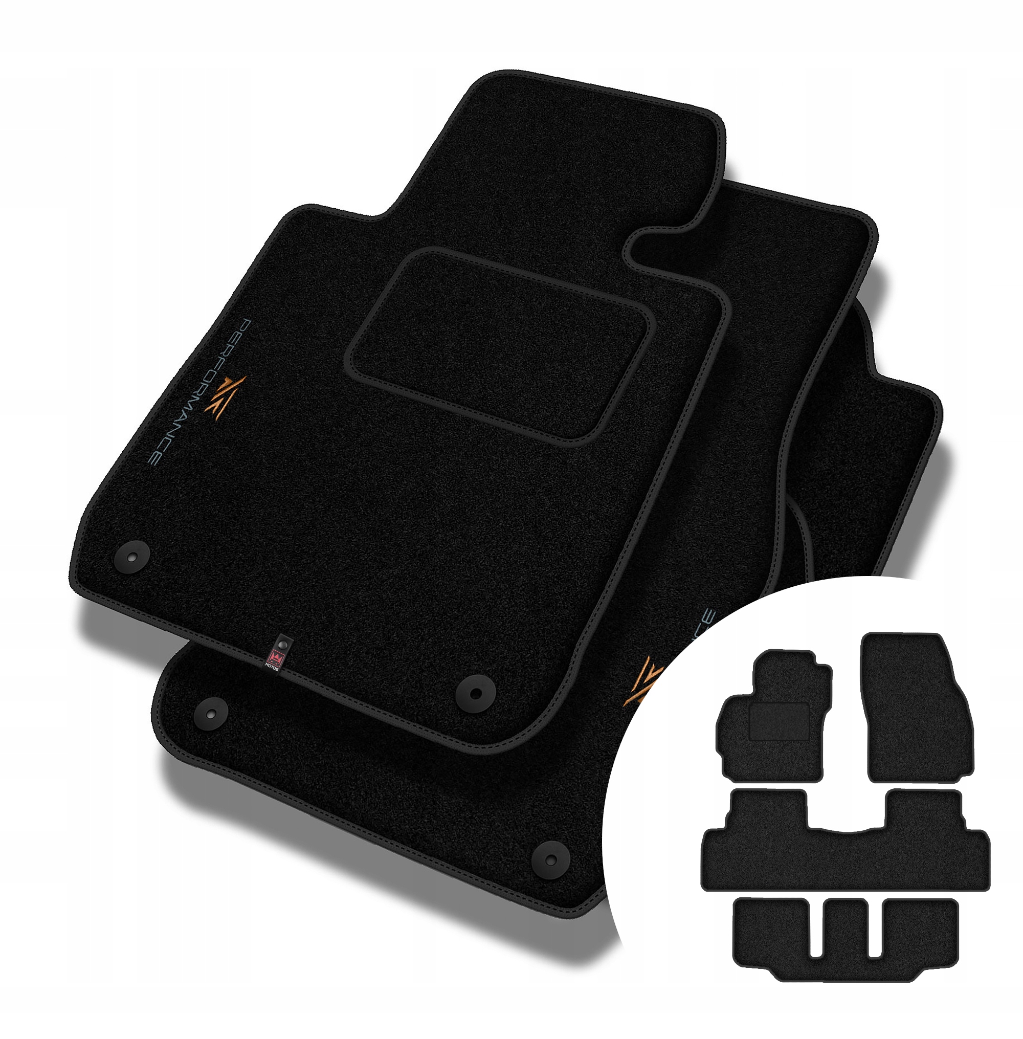 Velurové koberce Performance pro Mazda 5 II 2005-2010 7 osob