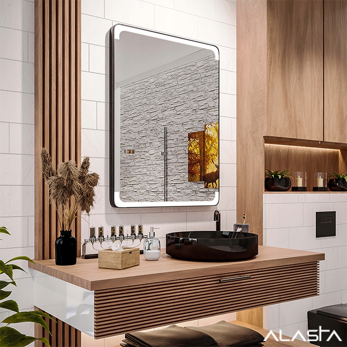 Tükör fekete LOFT LED KERET 80x100 Palermo Keret alapanyaga fém