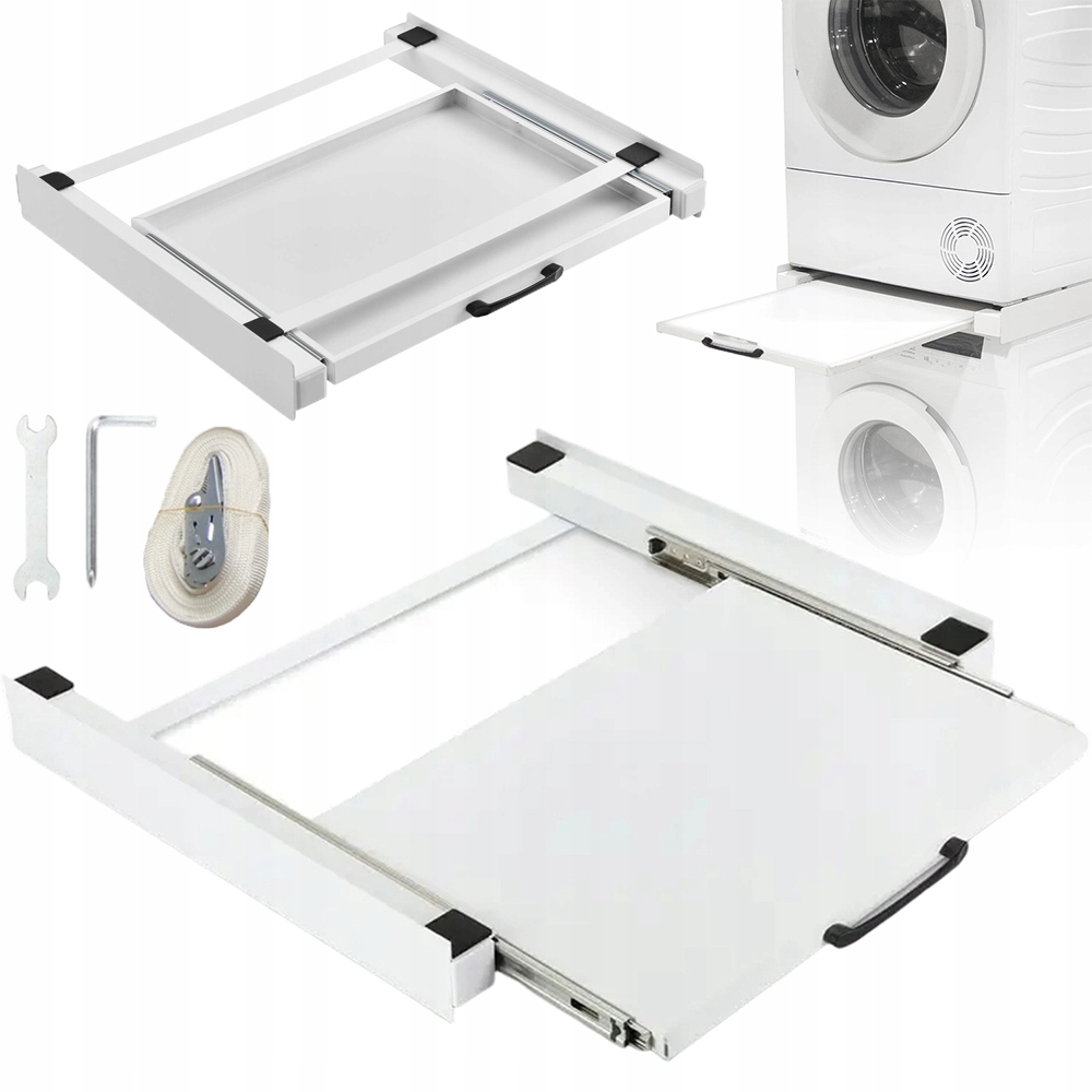 Łącznik Pralki Z Suszarką Uniwersalna Rama Pośrednia Z Wysuwana Półka 150KG