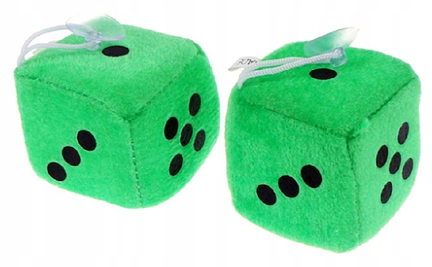 

2szt Kostka Pluszowa na Lusterko Zawieszka do Auta