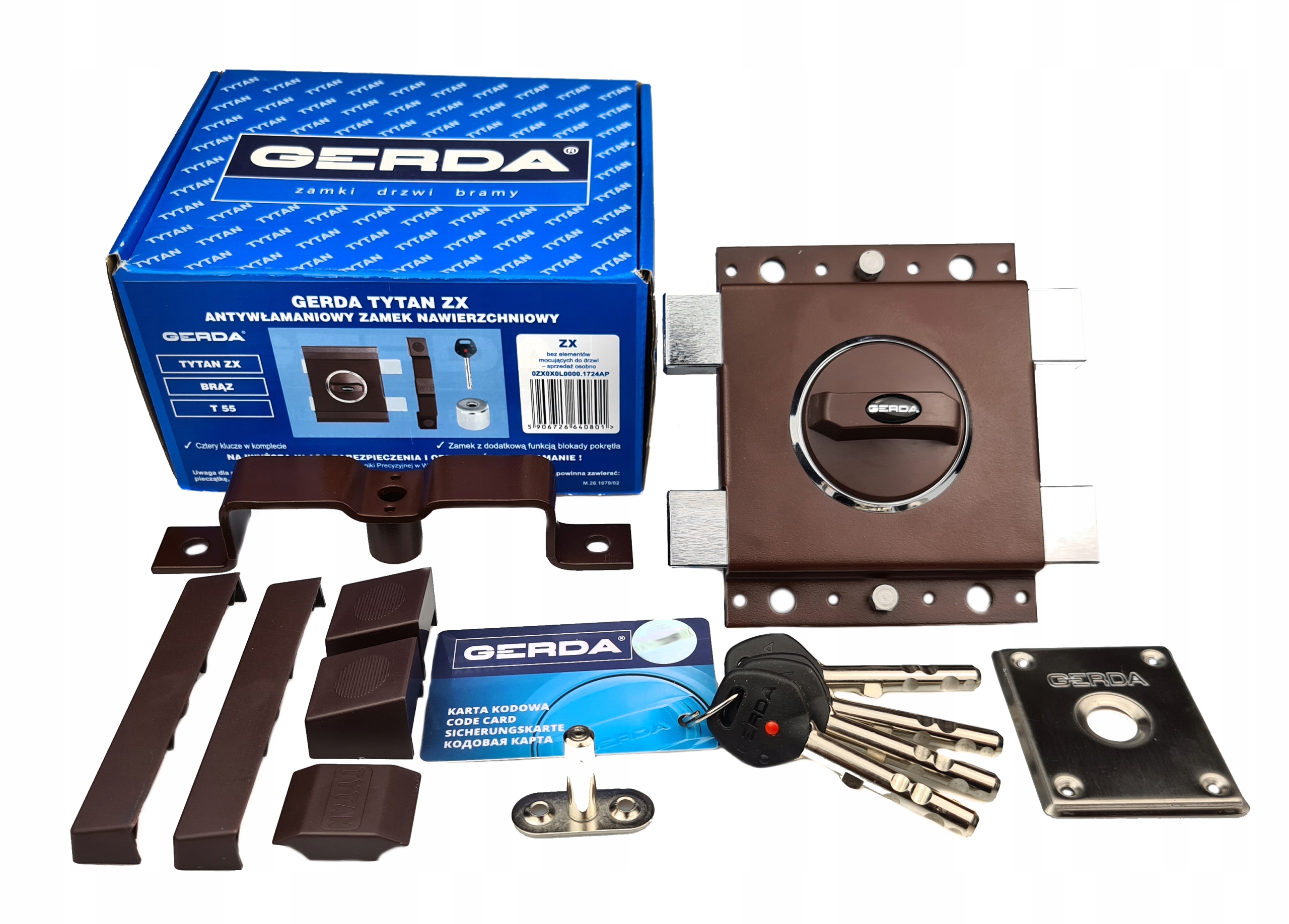 Zamek Nawierzchniowy Tytan Gerda Zx Atest Klasa 7 Brązowy