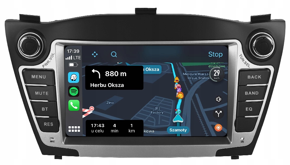 Hyundai IX35 Navigace Rádio Android Auto Apple Carplay 8+128 Dsp Eq
