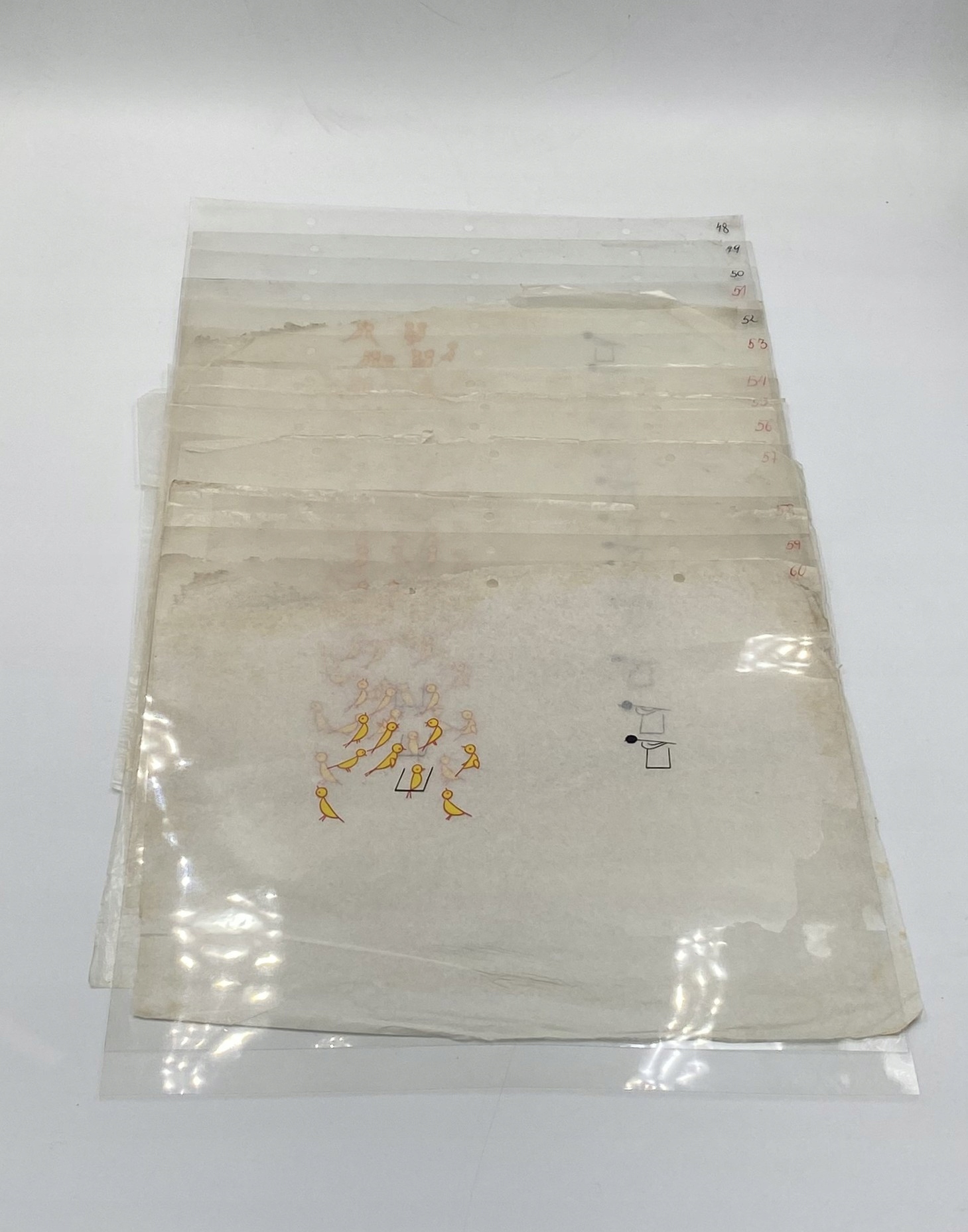 Bajka folia animacyjna 13 szt. Studio Filmów Rysunkowych