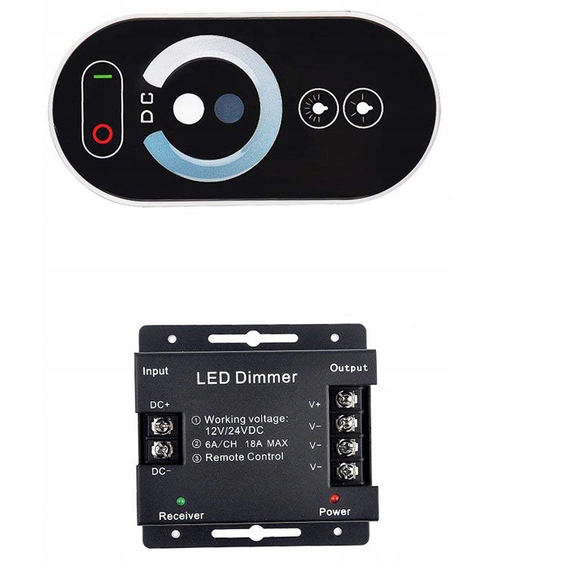 KONTROLER PILOT ŚCIEMNIACZ STEROWNIK DO TAŚMY LED Typ pilot