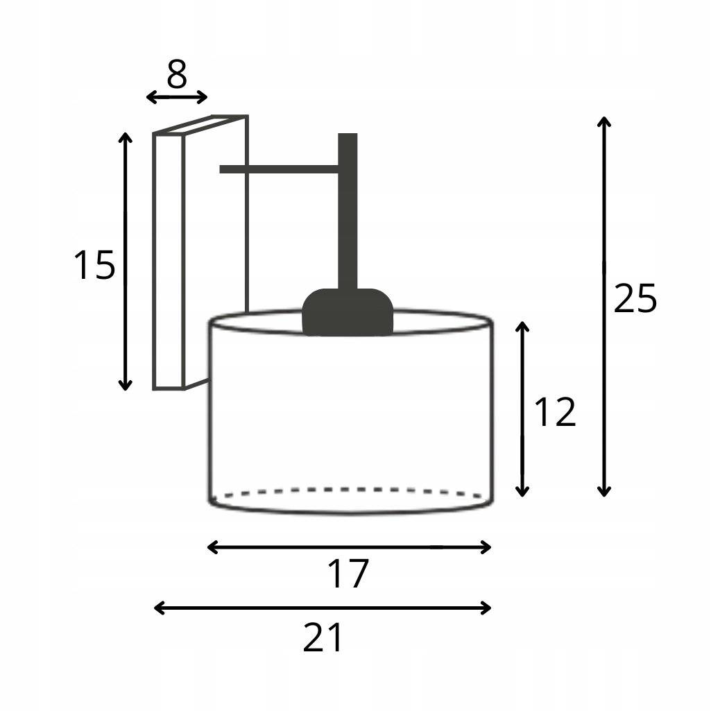 Kinkiet abażur lampa ścienna LED E27 kinkiet ścienny pokój dziecka EAN (GTIN) 5903628501896